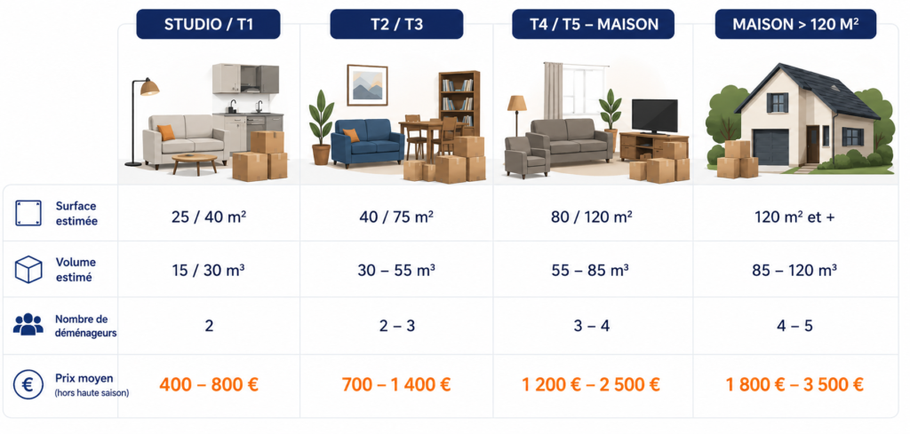 prix demenagement marseille selon type de logement